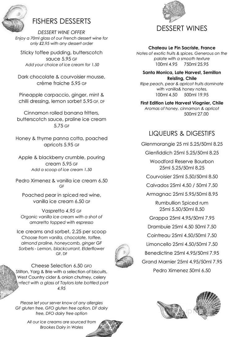 Fisher's Restaurant - De Tour Village, MI menu_pic