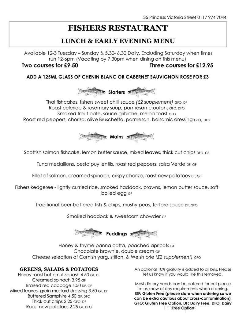 Fisher's Restaurant - De Tour Village, MI menu_pic
