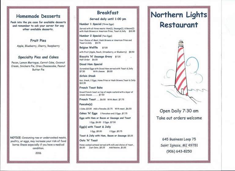 Northern Lights Restaurant - St Ignace, MI