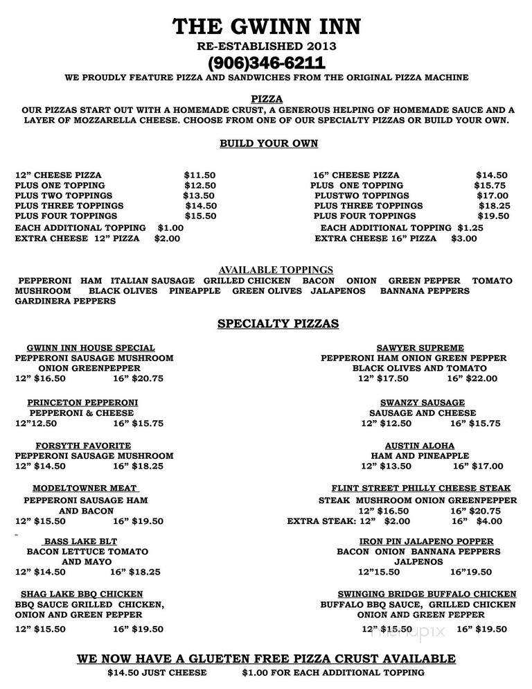 Pizza Machine - Gwinn, MI menu_pic