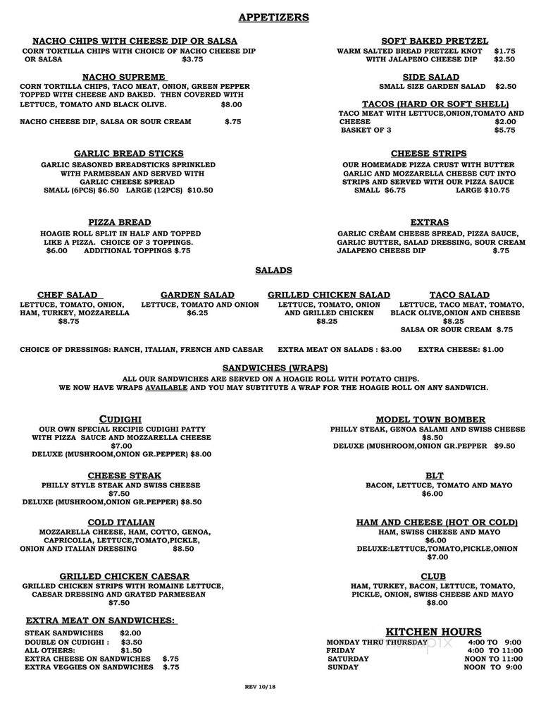 Pizza Machine - Gwinn, MI menu_pic