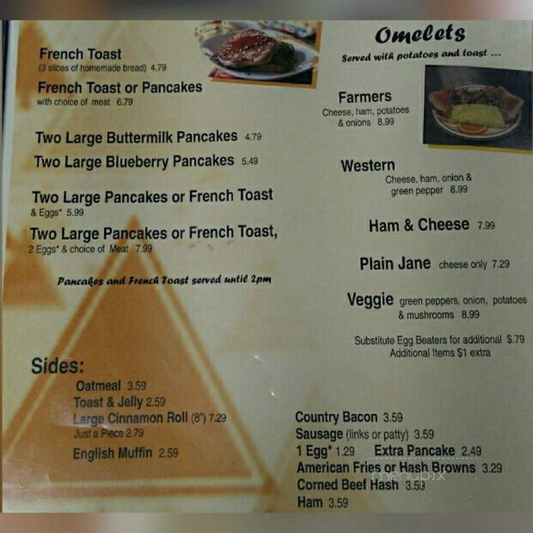 Triangle Restaurant - McMillan, MI menu_pic