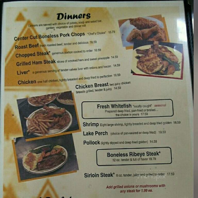 Triangle Restaurant - McMillan, MI menu_pic