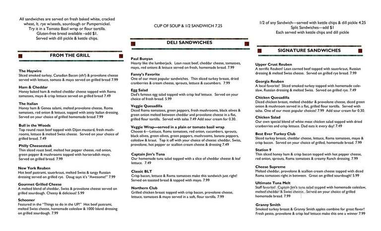 Upper Crust Cafe & Deli - Manistique, MI menu_pic