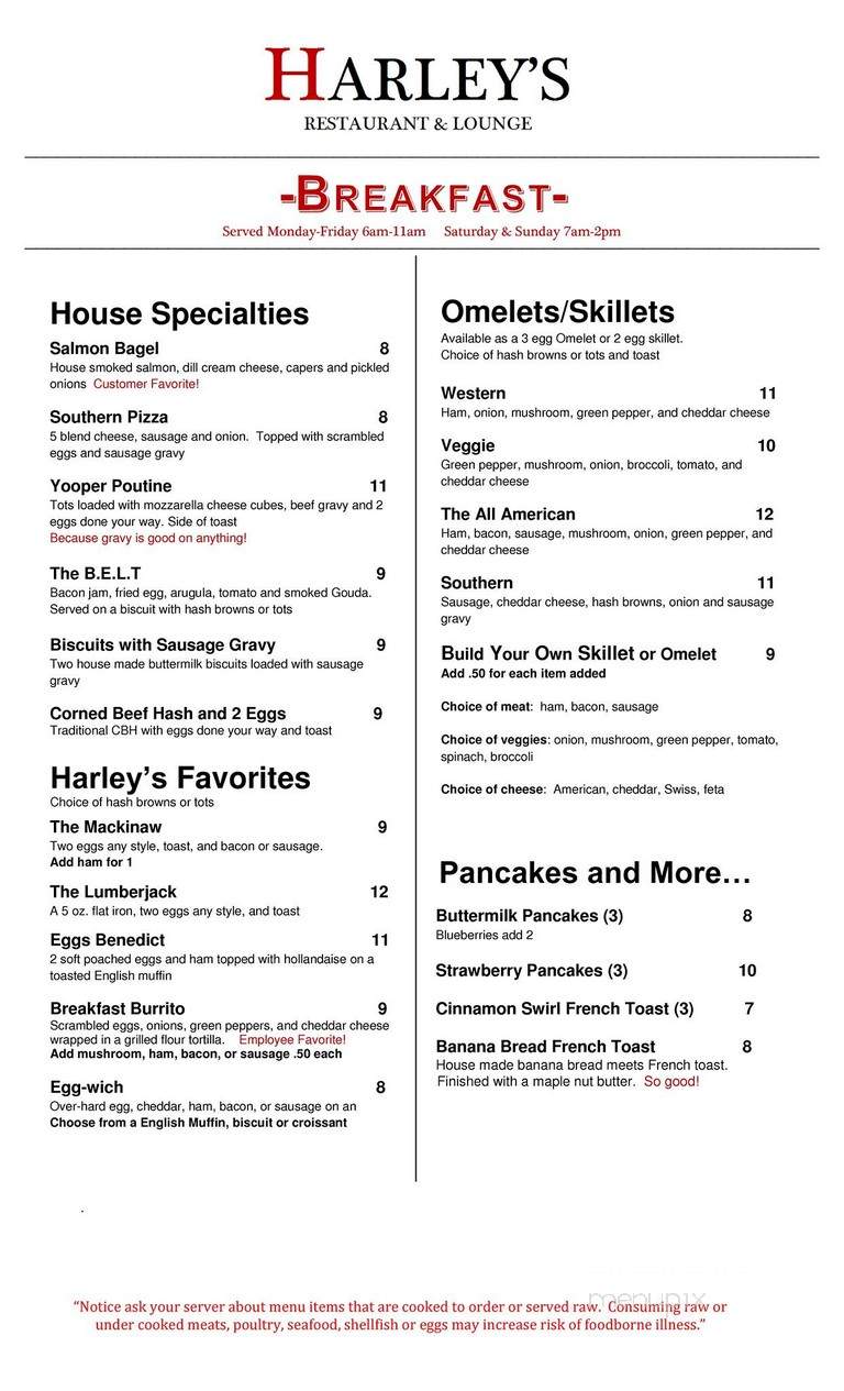 Ramada-Downtown Marquette - Marquette, MI menu_pic