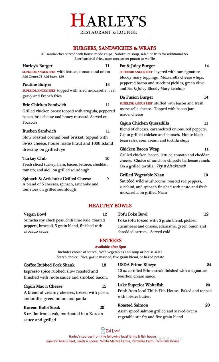Ramada-Downtown Marquette - Marquette, MI menu_pic