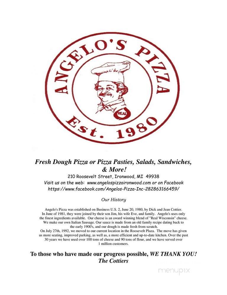 Angelo's Pizza - Ironwood, MI