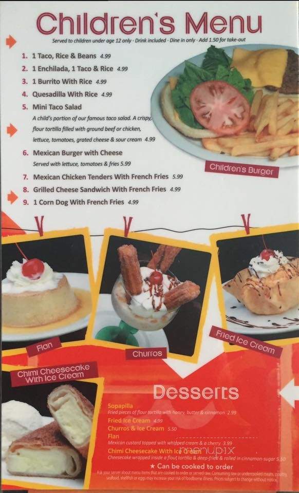 Los Tres Amigos - Ann Arbor, MI menu_pic
