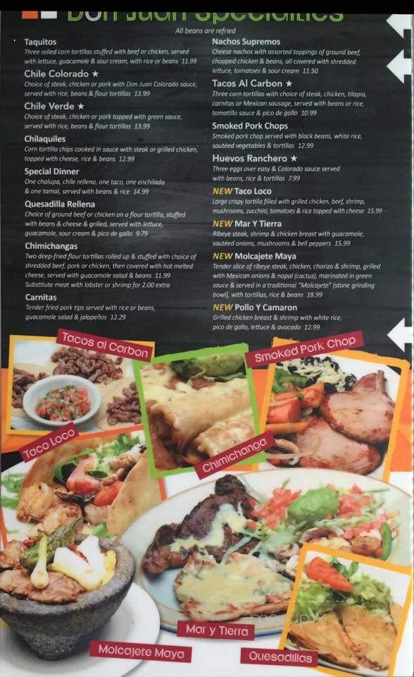 Los Tres Amigos - Ann Arbor, MI menu_pic