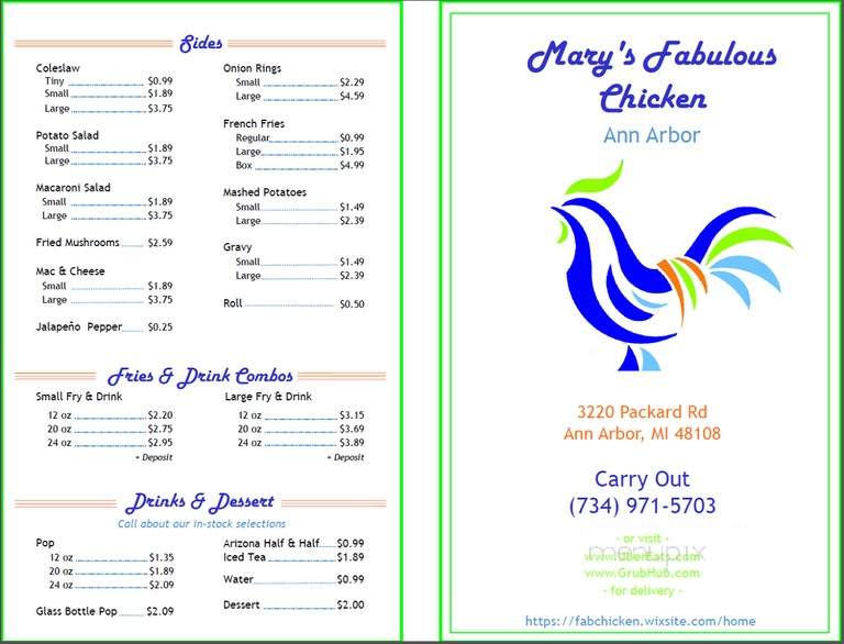 Mary's Fabulous Chicken - Ann Arbor, MI