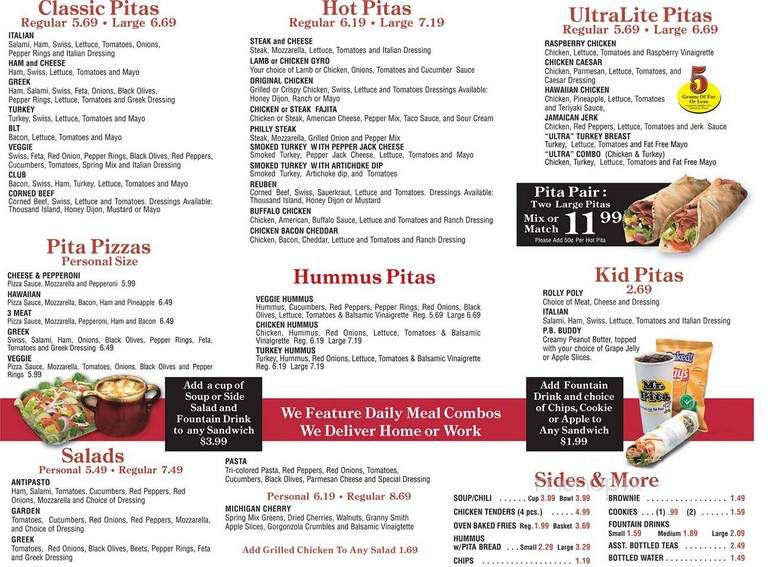 Mr Pita - Birmingham, MI menu_pic