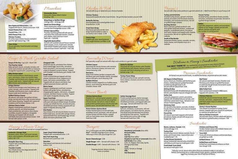 Haney's Family Restaurant - Center Line, MI menu_pic