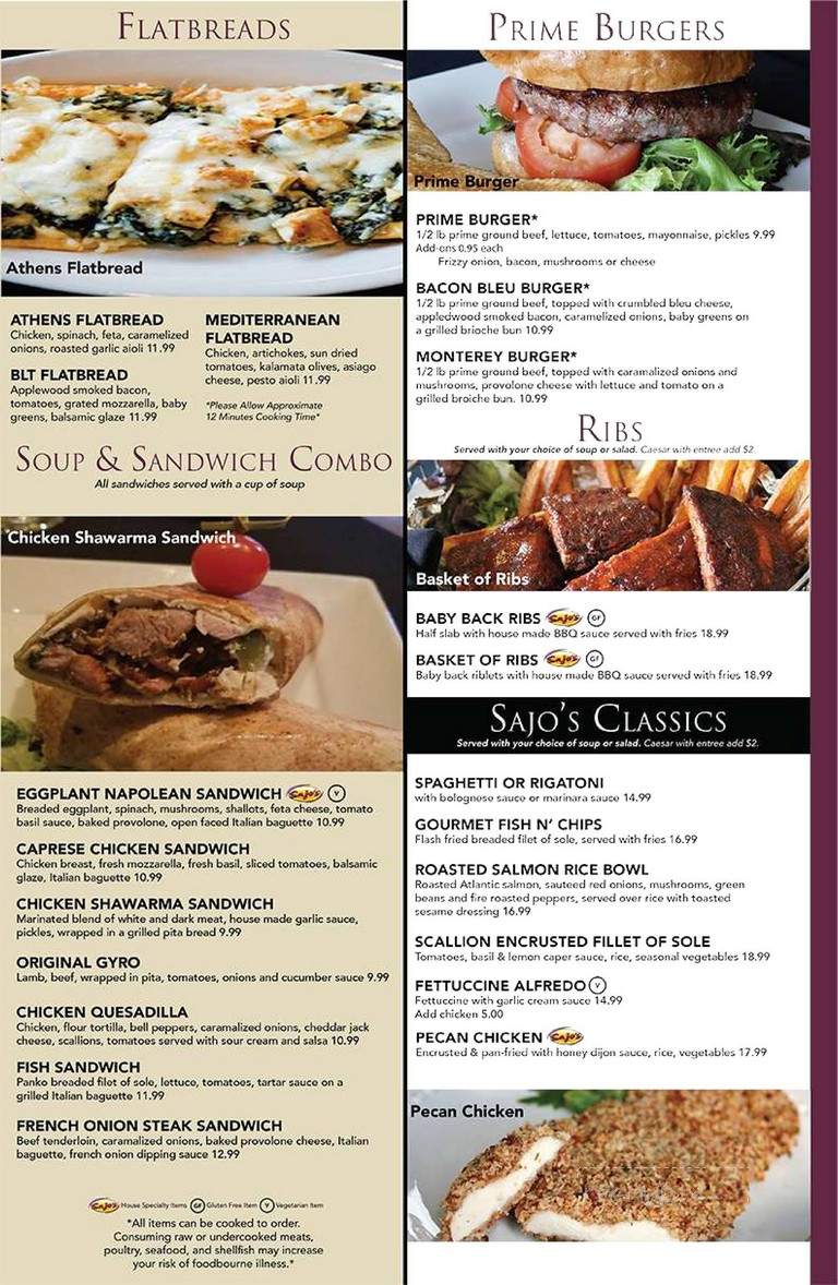Sajo's Of Clinton - Clinton Township, MI menu_pic