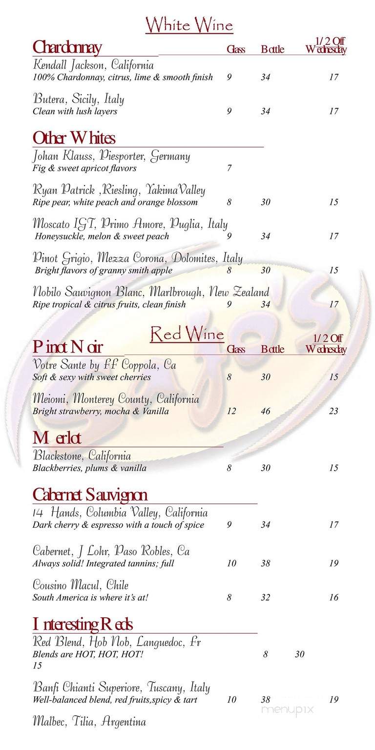 Sajo's Of Clinton - Clinton Township, MI menu_pic