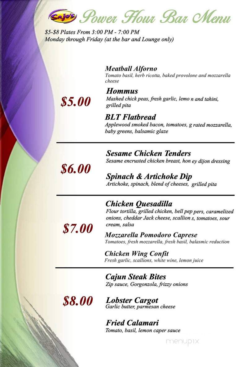 Sajo's Of Clinton - Clinton Township, MI menu_pic