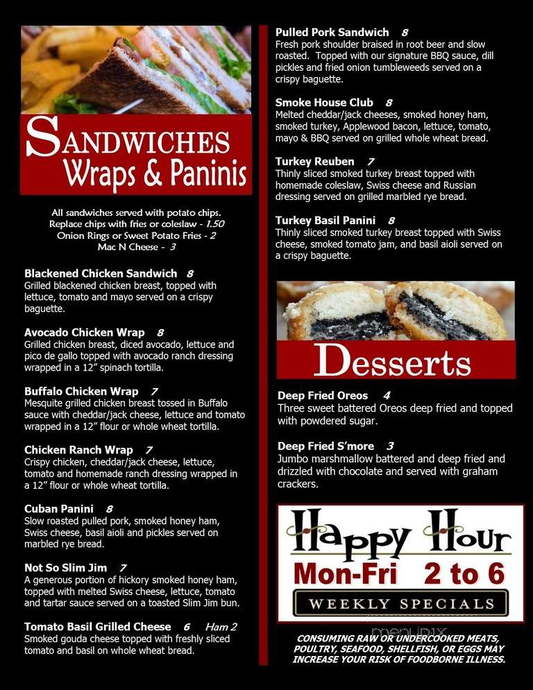 Norm's Field of Dreams Sports Bar - Troy, MI menu_pic