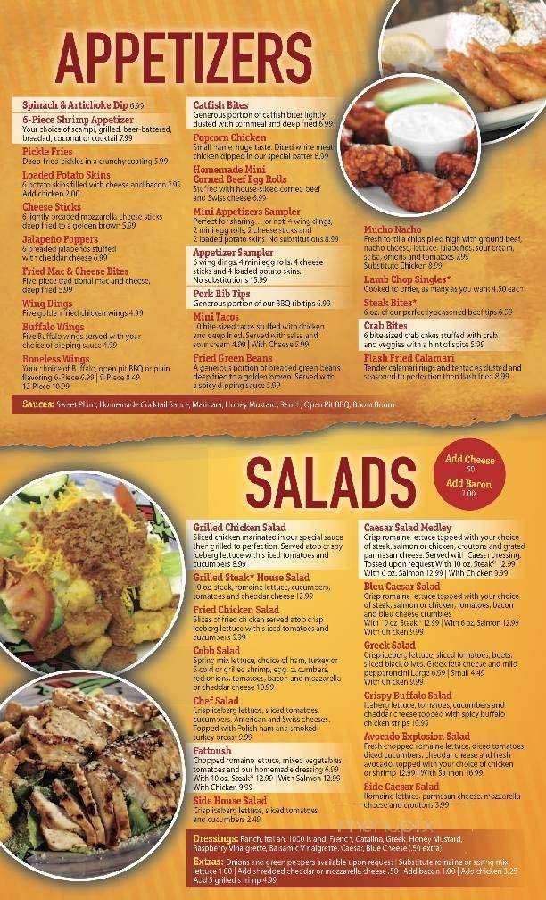 Starter's Bar & Grill - Dearborn, MI menu_pic