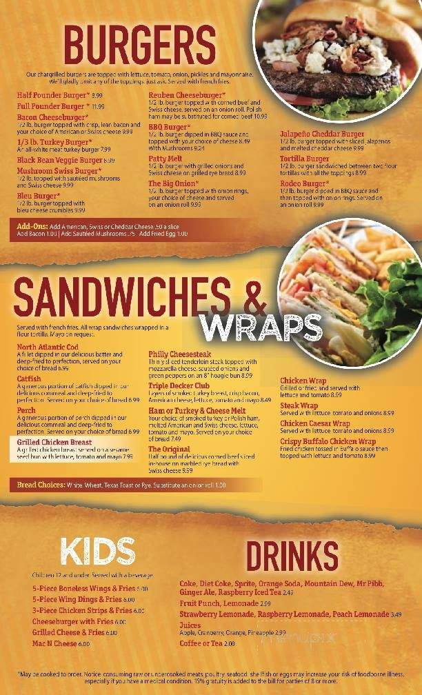 Starter's Bar & Grill - Dearborn, MI menu_pic