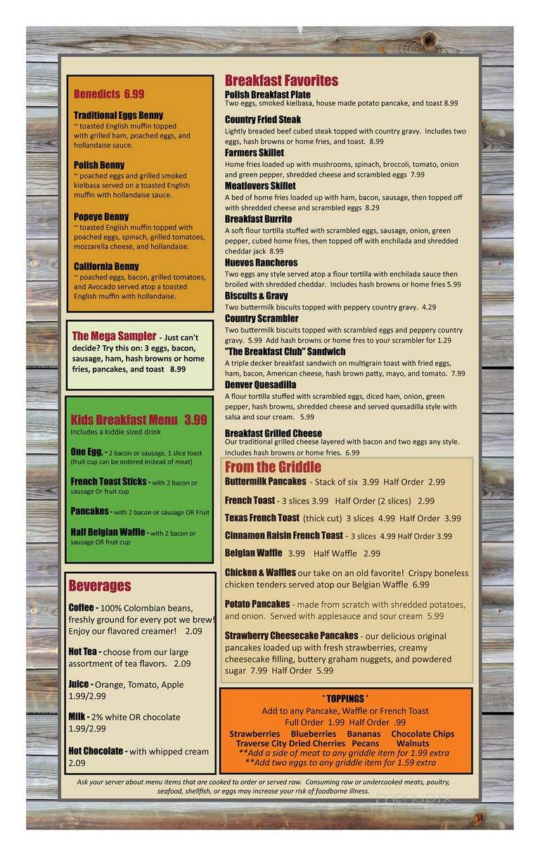 Cassell's Family Restaurant - Northville, MI menu_pic