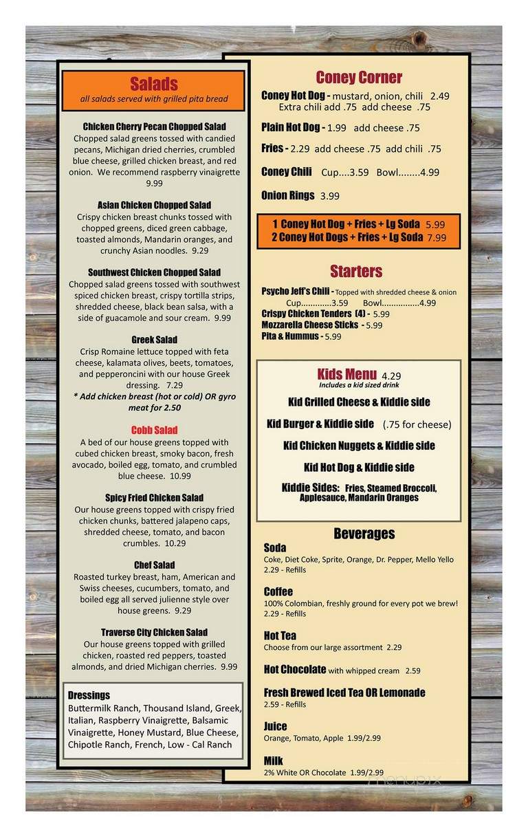 Cassell's Family Restaurant - Northville, MI menu_pic