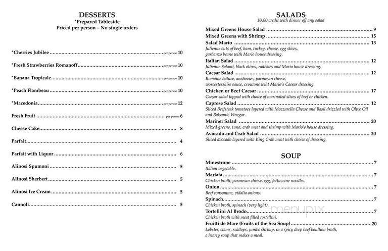 Mario's Office - Detroit, MI menu_pic
