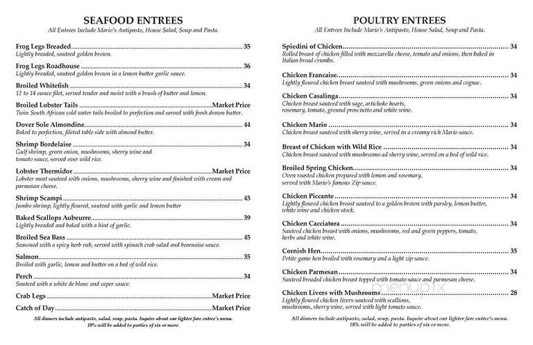 Mario's Office - Detroit, MI menu_pic