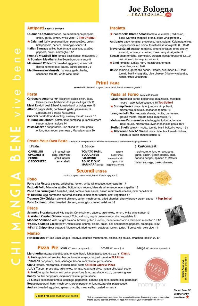 Joe Bologna's - Sterling Heights, MI menu_pic