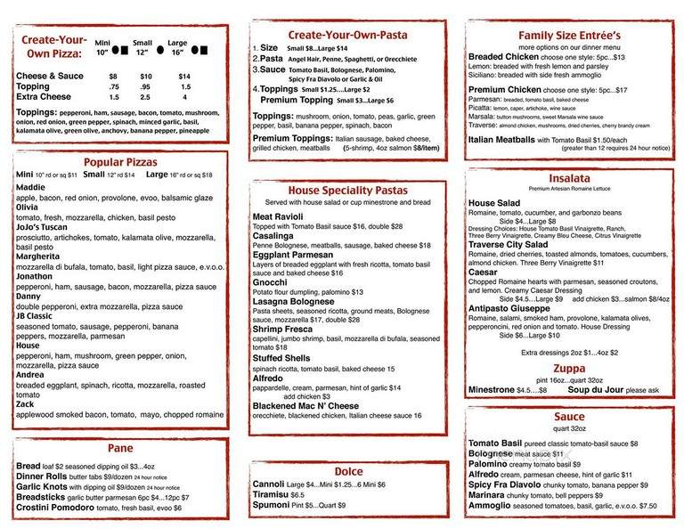 Joe Bologna's - Sterling Heights, MI menu_pic