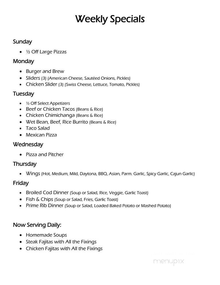 Jamboozies Sports Bar & Grill - Sterling Heights, MI menu_pic