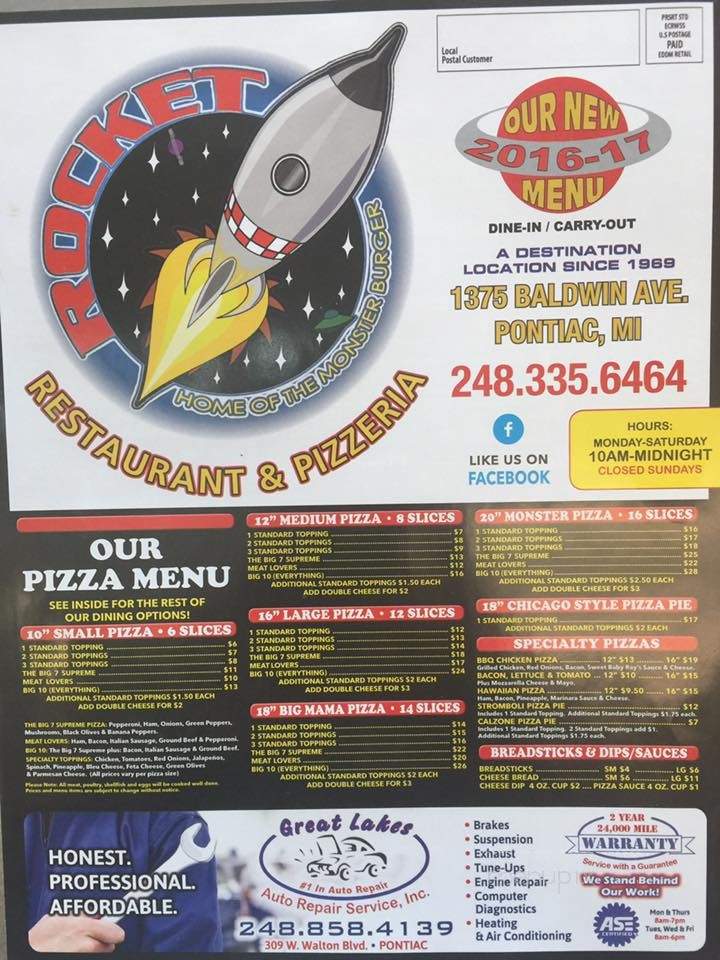 Rocket Restaurant - Pontiac, MI