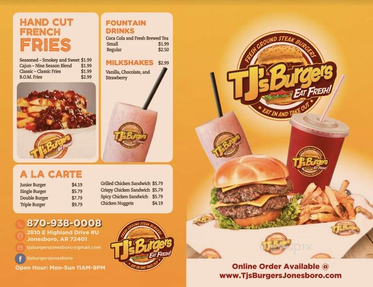T J's Express - Highland, MI menu_pic