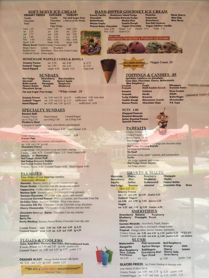 Creamy Freeze - Commerce Township, MI menu_pic