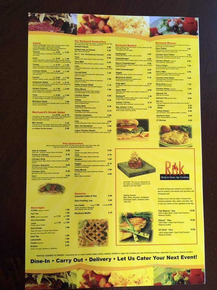 Backyard Coney Island - Wixom, MI menu_pic