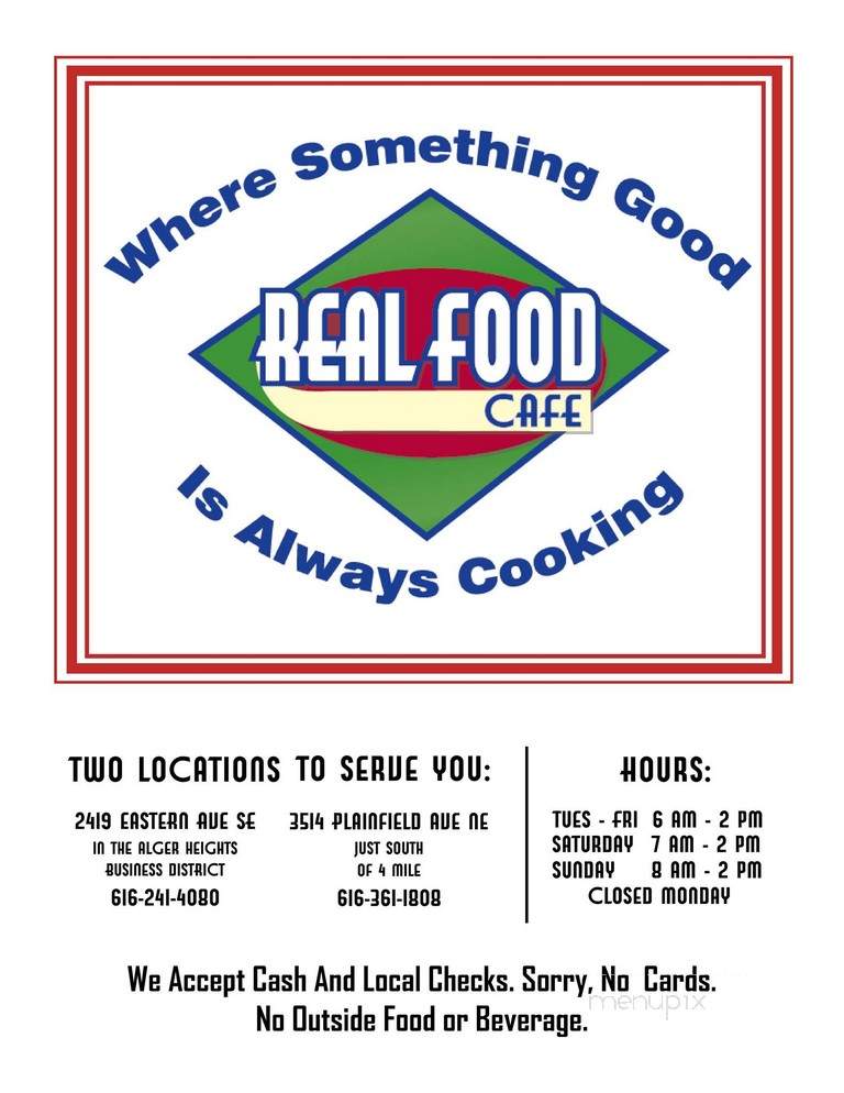 Real Food Cafe - Grand Rapids, MI