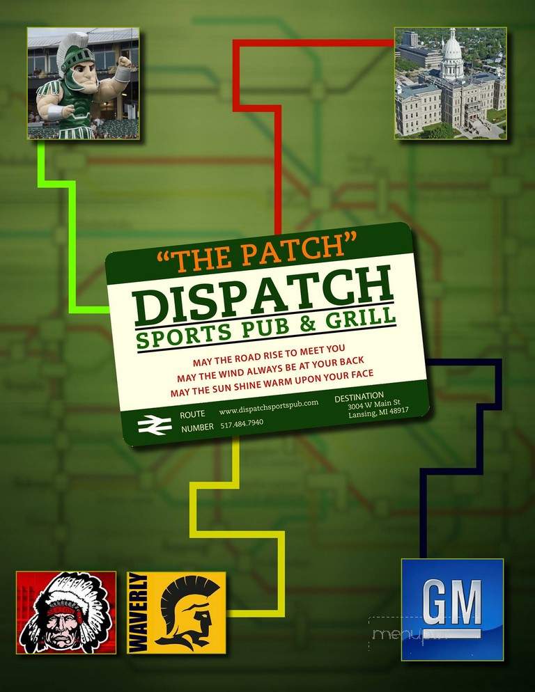 Dispatch Sports Pub & Grill - Lansing, MI menu_pic
