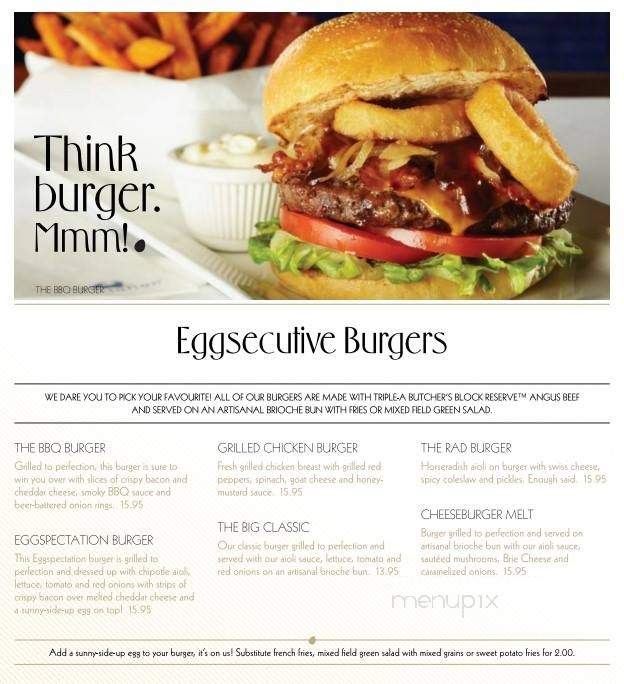 Eggspectations Dejeuner & Cafe - Montreal, QC menu_pic
