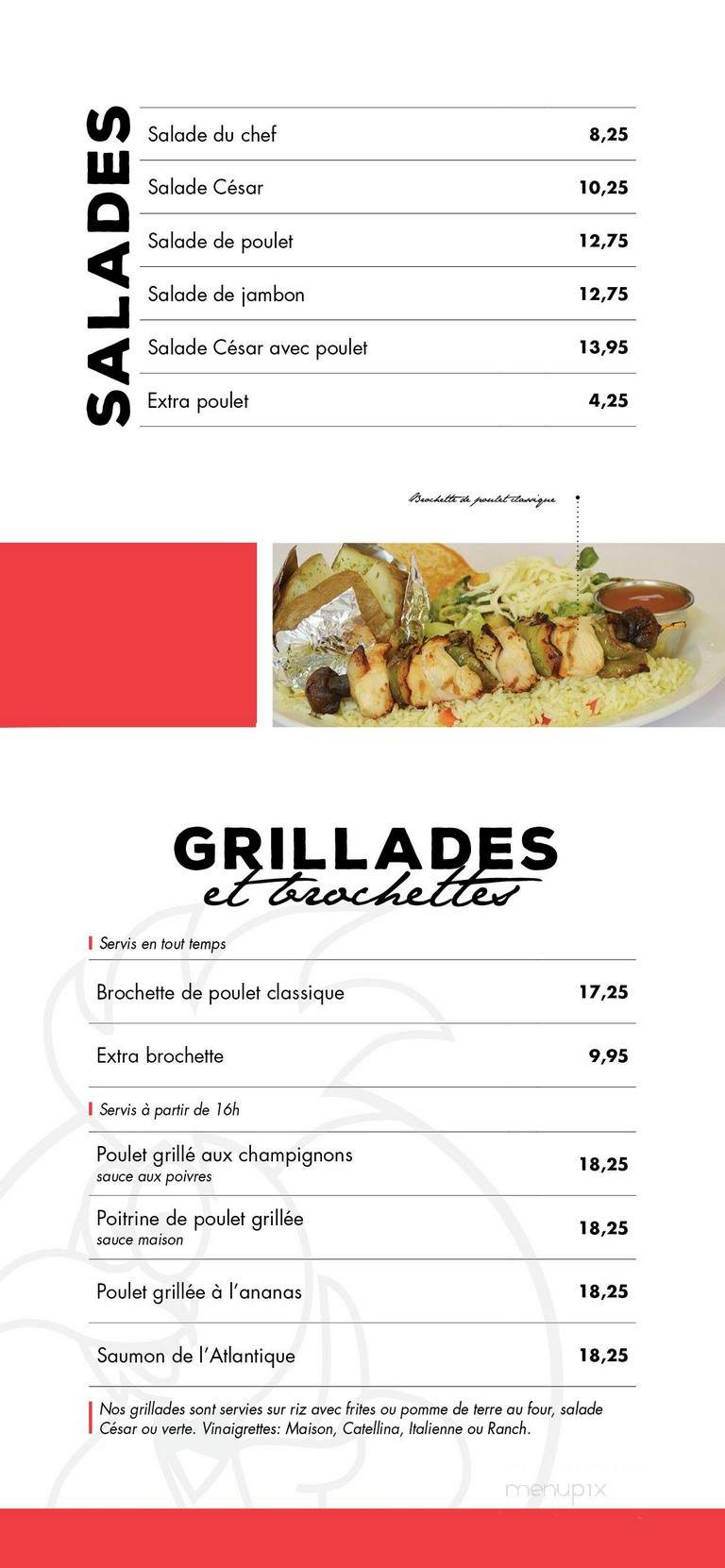 Restaurant Beau Coq BBQ - Amos, QC menu_pic
