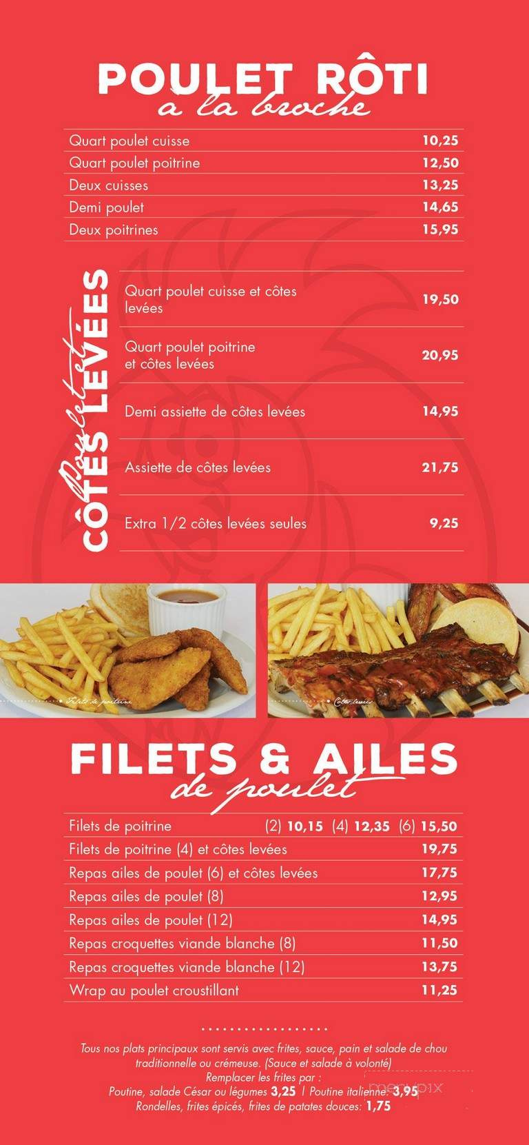 Restaurant Beau Coq BBQ - Amos, QC menu_pic