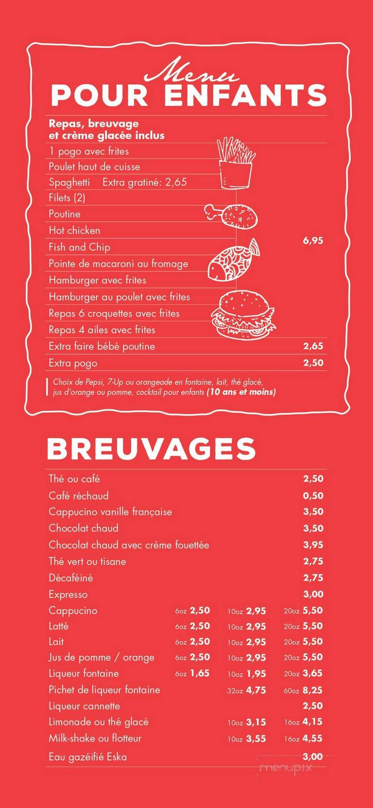 Restaurant Beau Coq BBQ - Amos, QC menu_pic