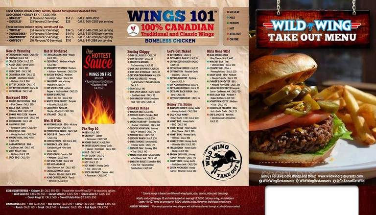 Wildwing Restaurant Inc - Peterborough, ON menu_pic