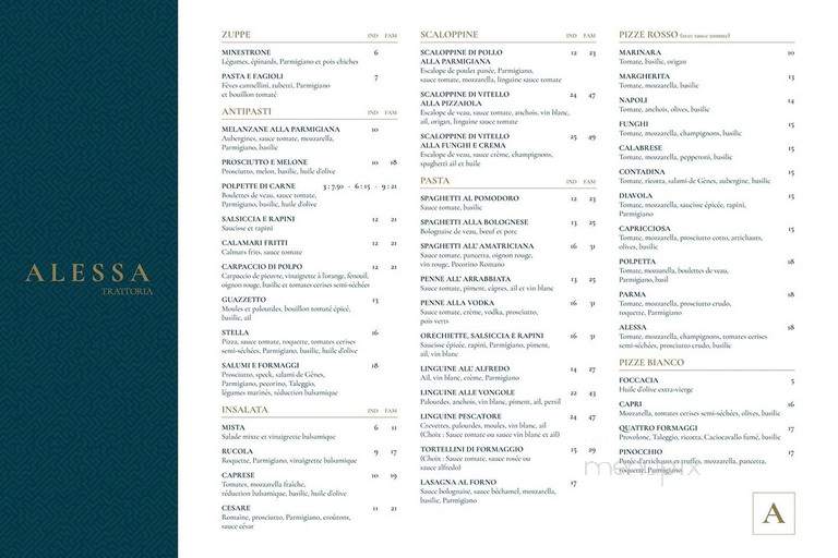 Maison McGowan - Magog, QC menu_pic