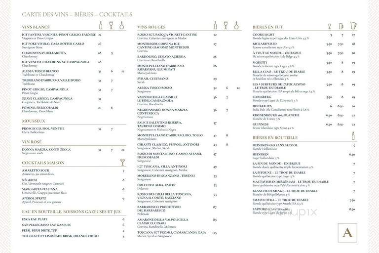 Maison McGowan - Magog, QC menu_pic