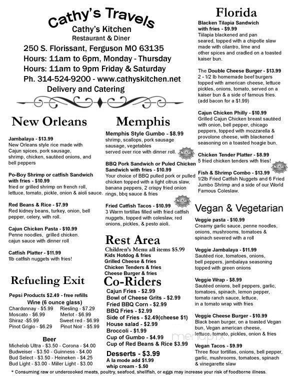 Cathy's Kitchen & Catering - Haliburton, ON menu_pic