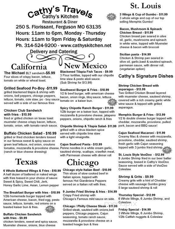 Cathy's Kitchen & Catering - Haliburton, ON menu_pic
