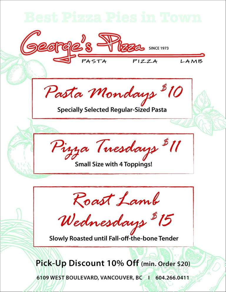 George's Pizza - Vancouver, BC