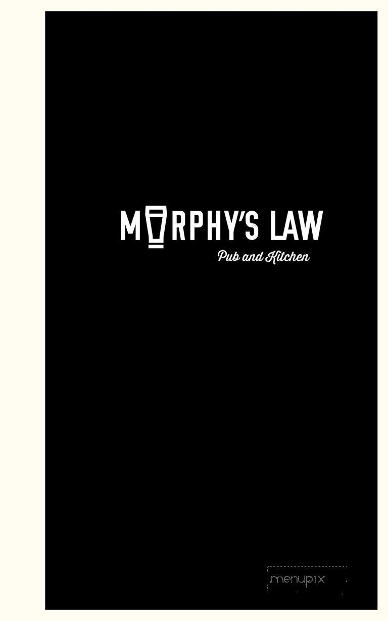 Murphy's Law - Toronto, ON menu_pic