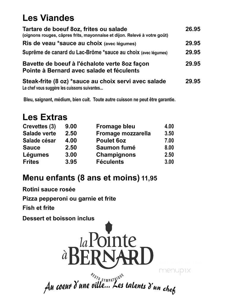 Restaurant Valentine - Shawinigan, QC menu_pic