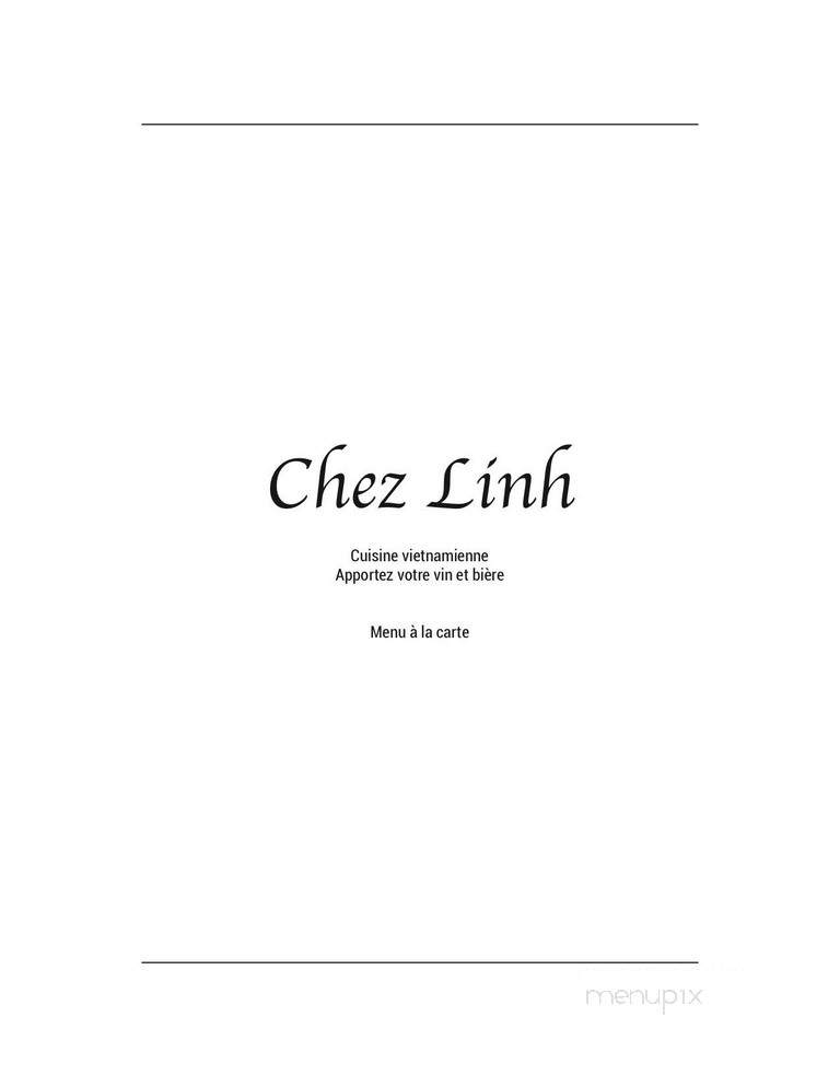 Restaurant Chez Linh - Sherbrooke, QC menu_pic