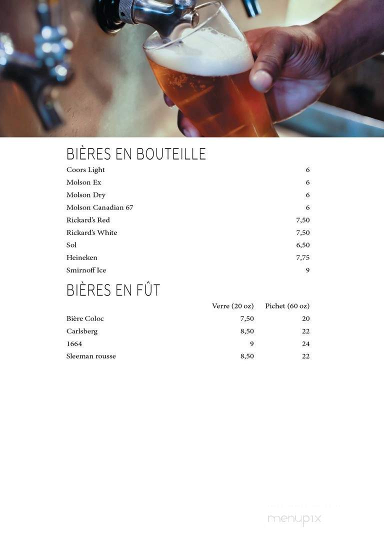 Cafe Co-Loc Resto-Bar - Laval, QC menu_pic