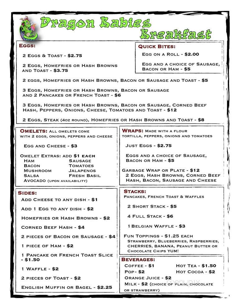Dragon House Restaurant - North York, ON menu_pic